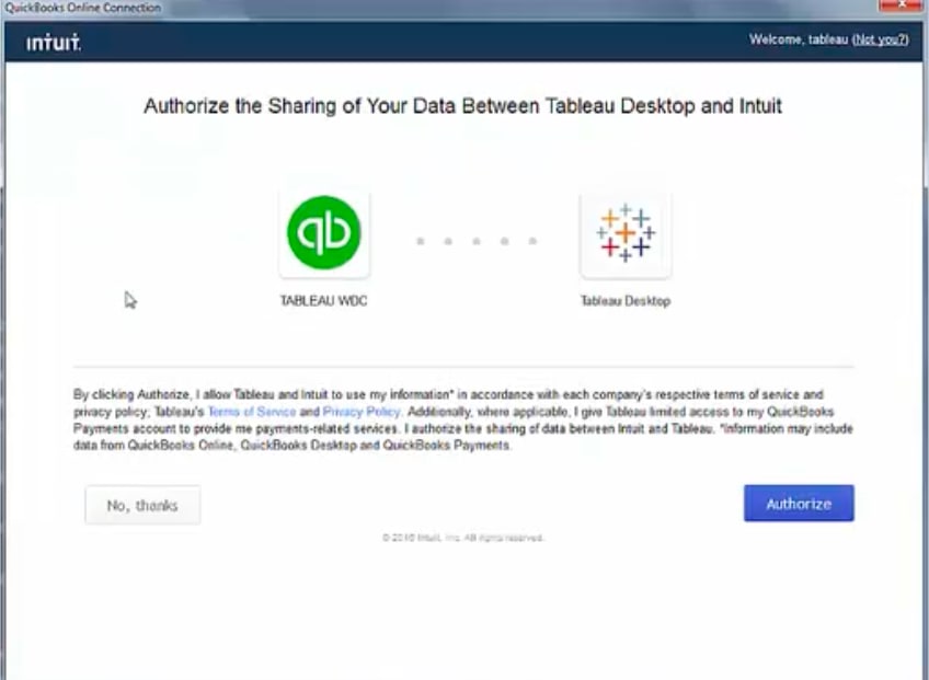 Authorizing the Connection